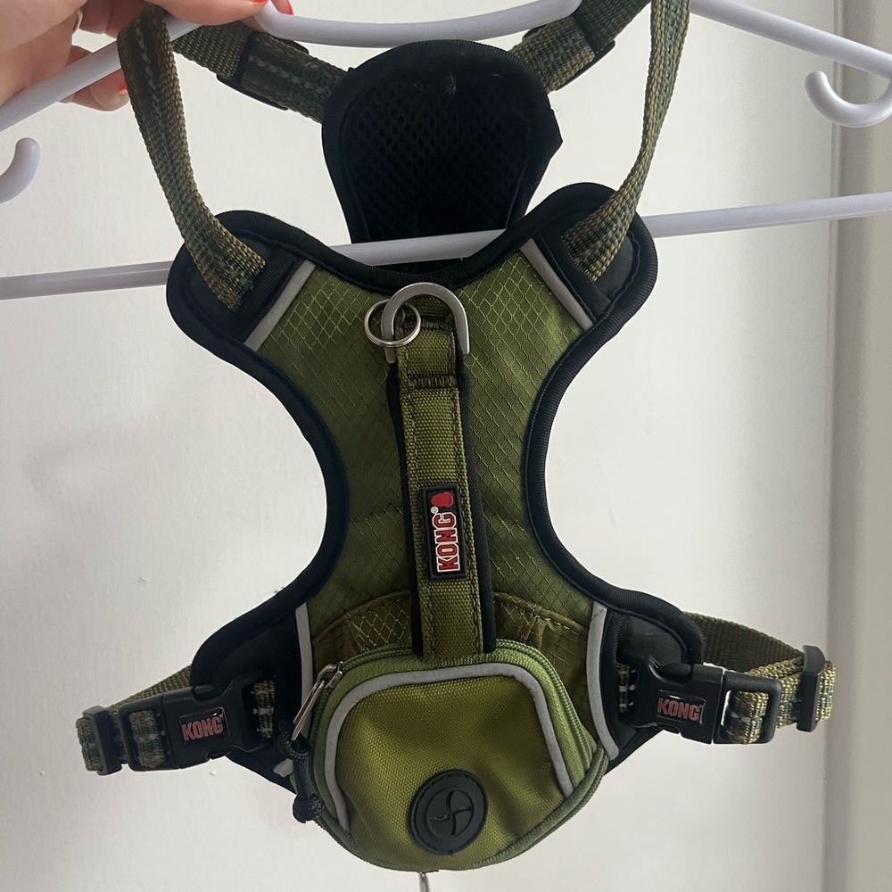 Kong Green and Black Dog Harness